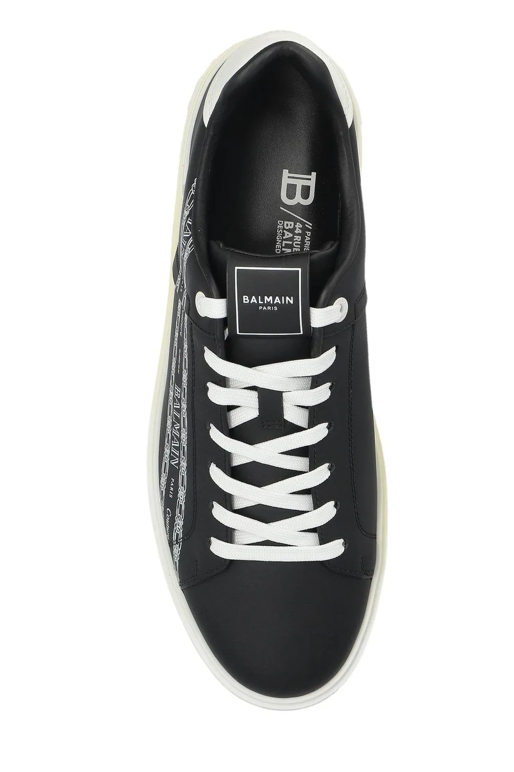 Low-Top Sneakers With Balmain Paris Couture Logo