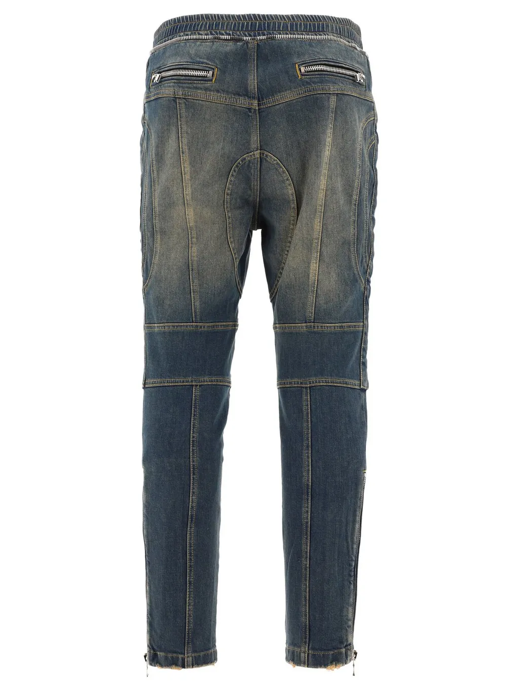 Denim Biker Pants