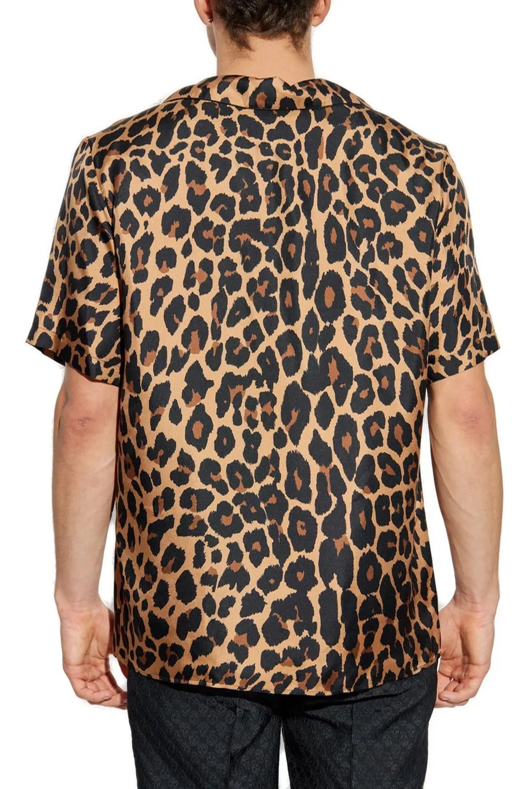 Leopard Print Short Sleeve Shirt