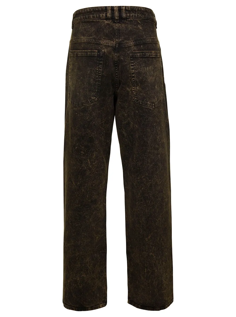 High-Waisted Straight-Leg Jeans