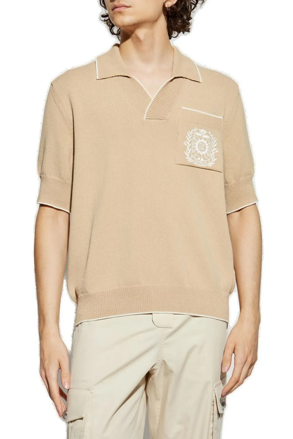 Short Sleeve Knit Polo