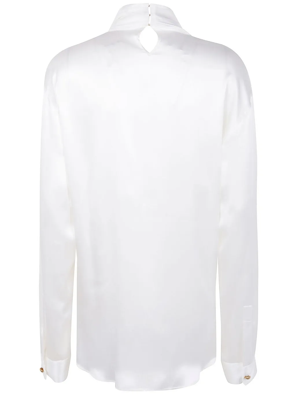 Draped Silk Blouse