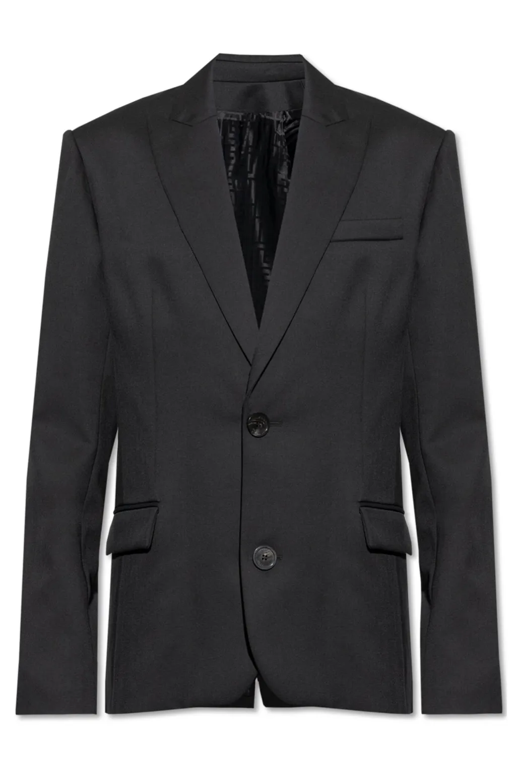 Single-Breasted Wool Blazer