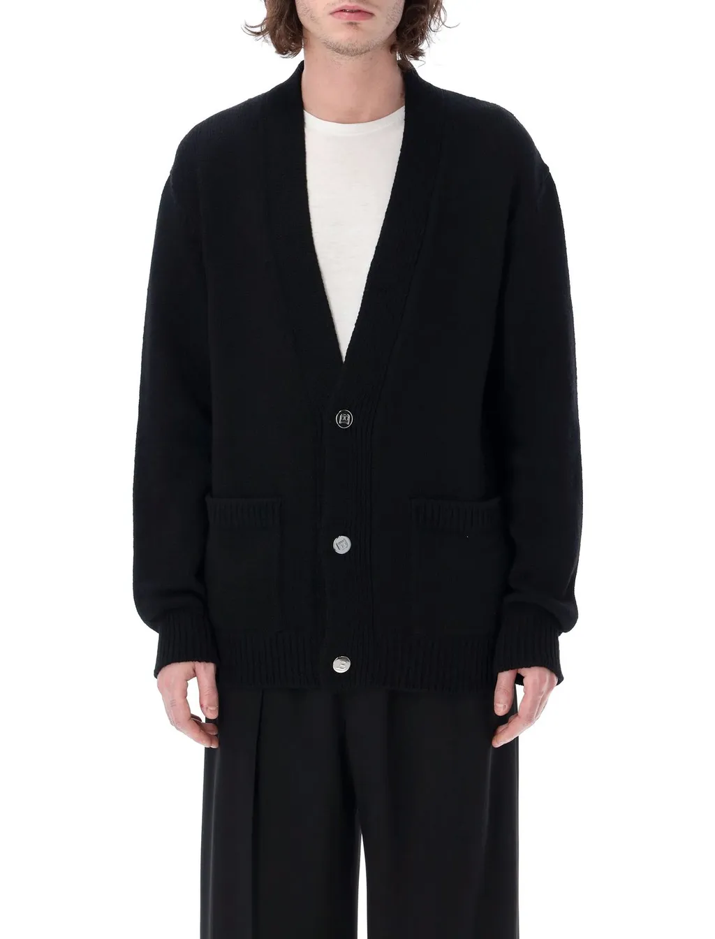 Cardigan With Balmain Paris Logo