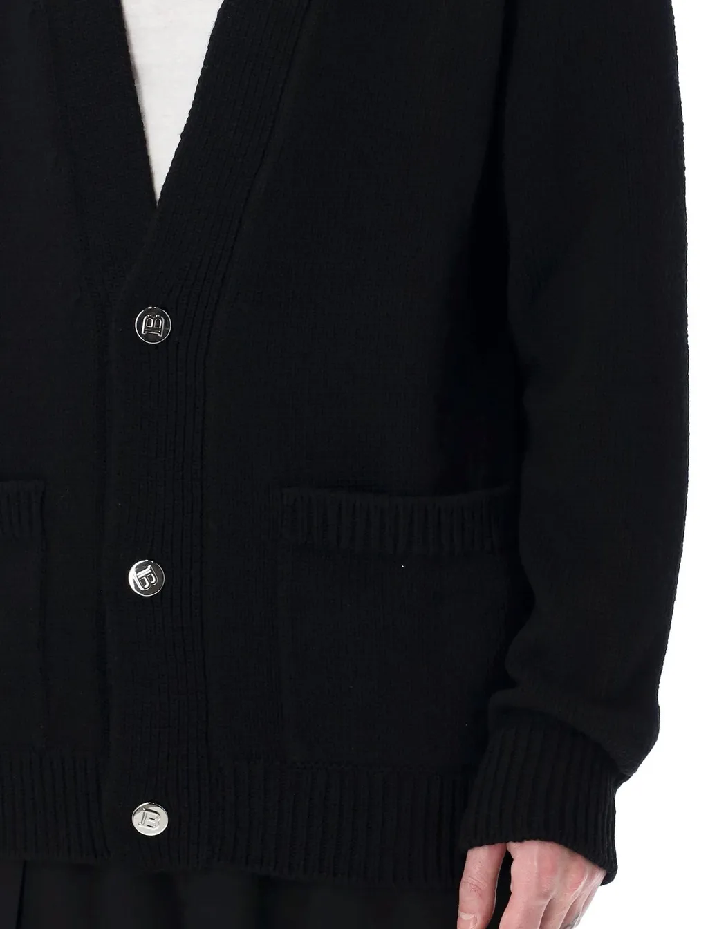 Cardigan With Balmain Paris Logo