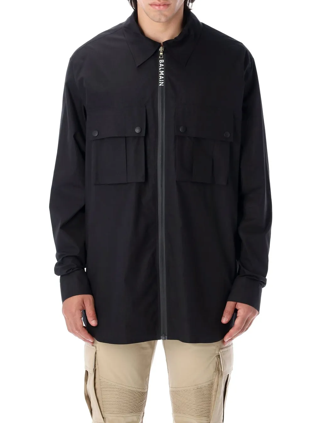 Zip-Up Shirt Jacket