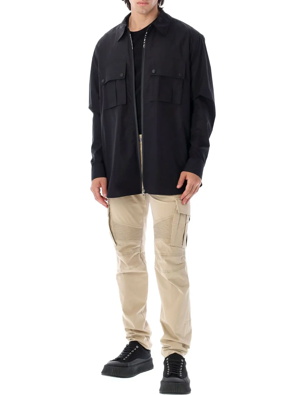 Zip-Up Shirt Jacket