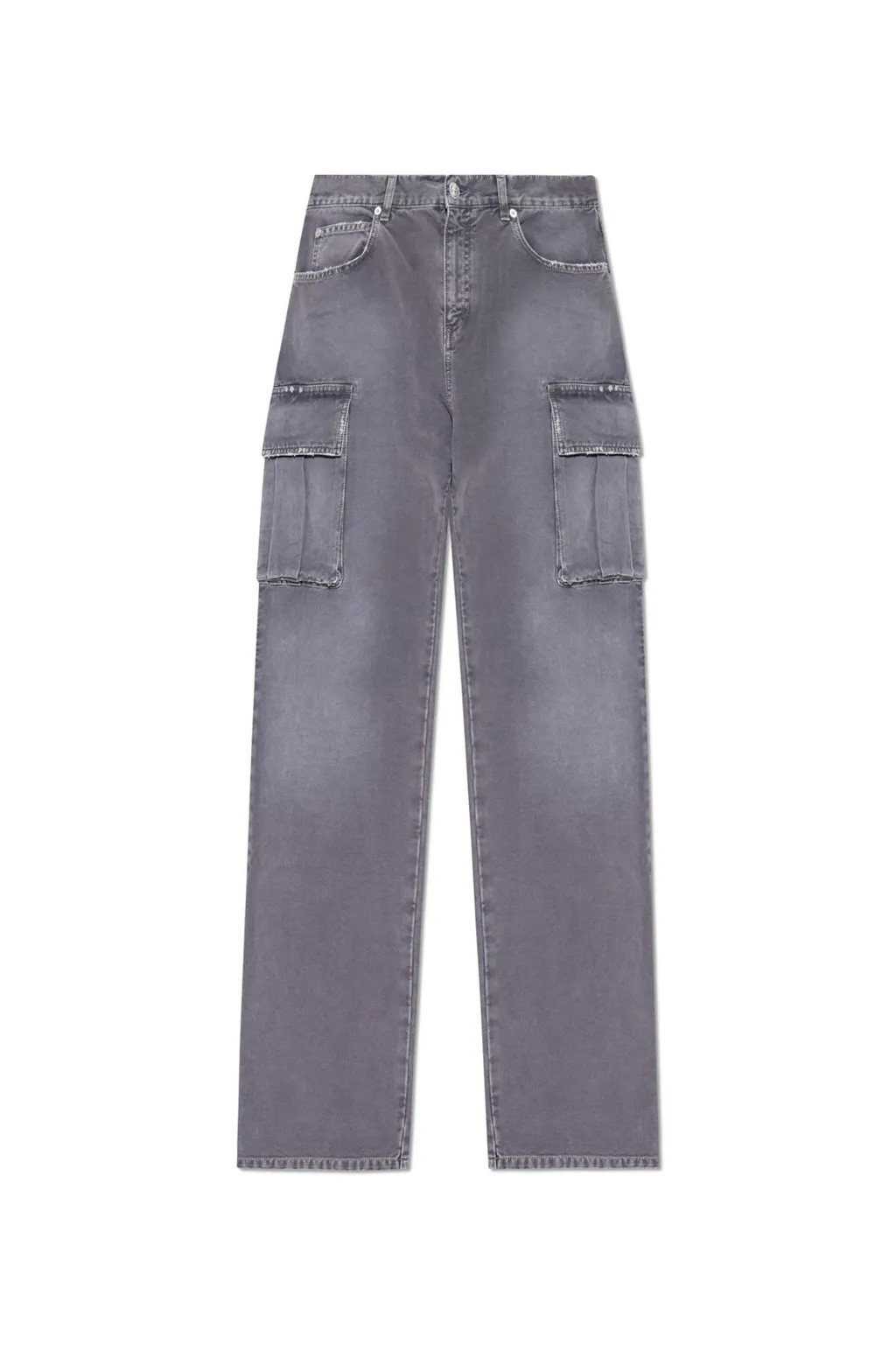High-Waisted Straight-Leg Trousers