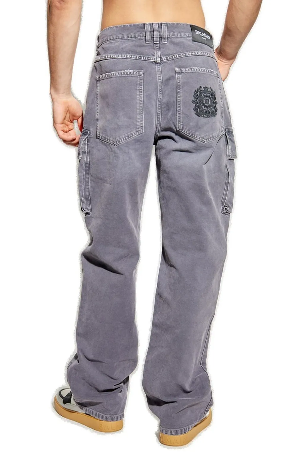 High-Waisted Straight-Leg Trousers