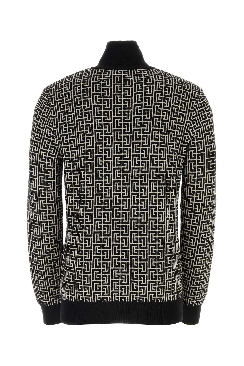 Monogram Jacquard Turtleneck Sweater