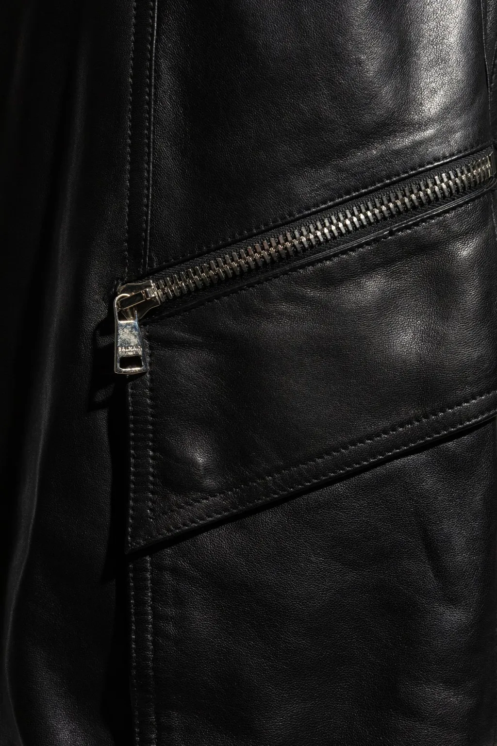 Leather Cargo Shorts