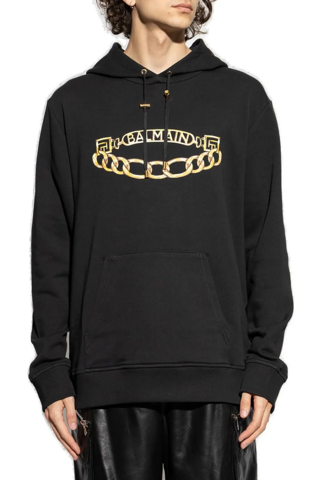 Hoodie With Chain Print