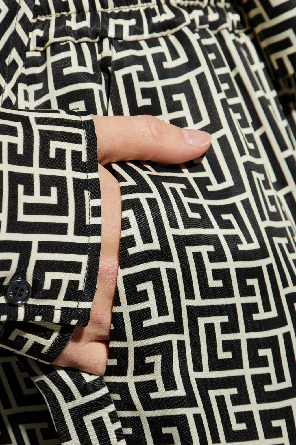 Logo Print Wide Leg Trousers
