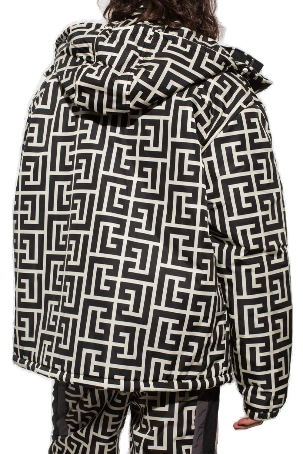 Logo Print Puffer Jacket
