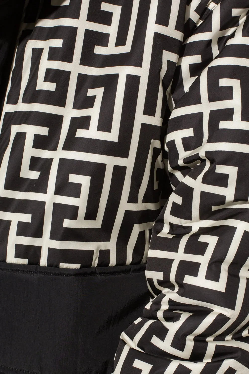 Logo Print Puffer Jacket