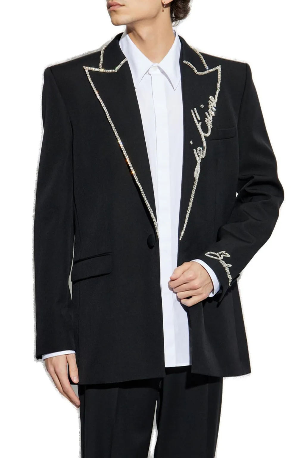 Embellished Lapel Blazer