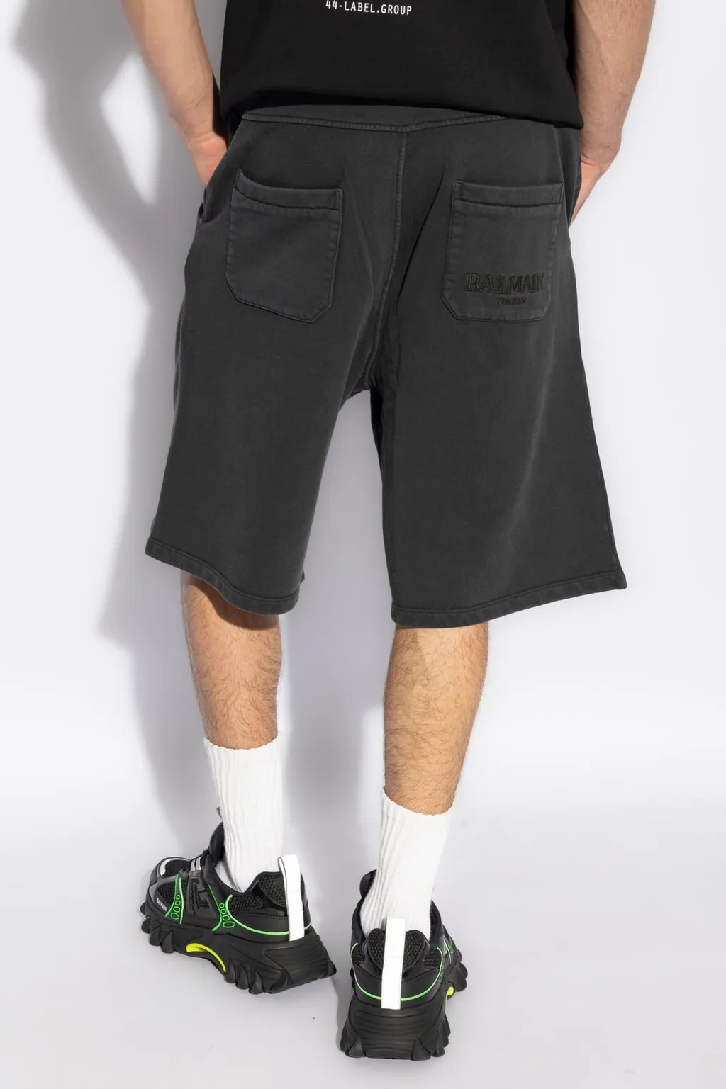 Logo Print Cotton Jersey Shorts