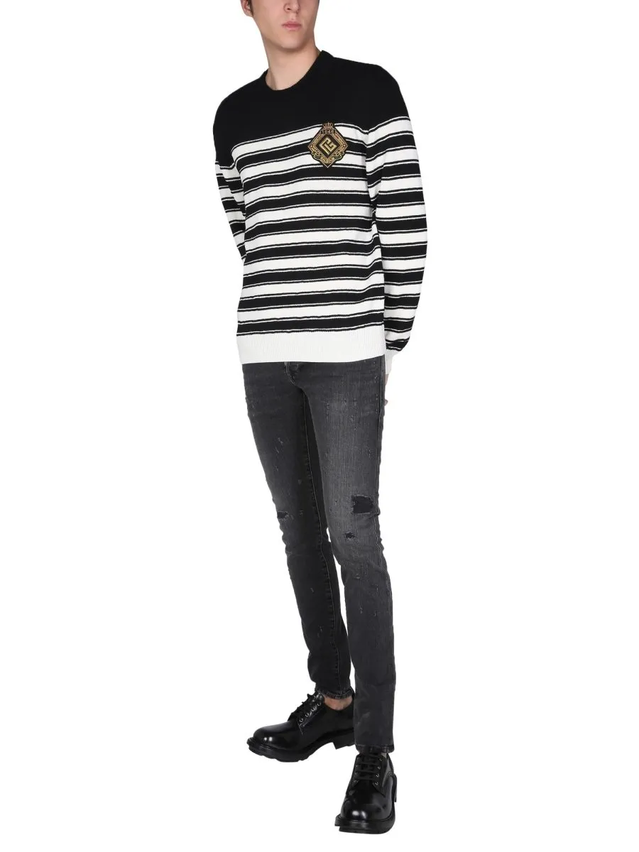 Striped Crewneck Sweater