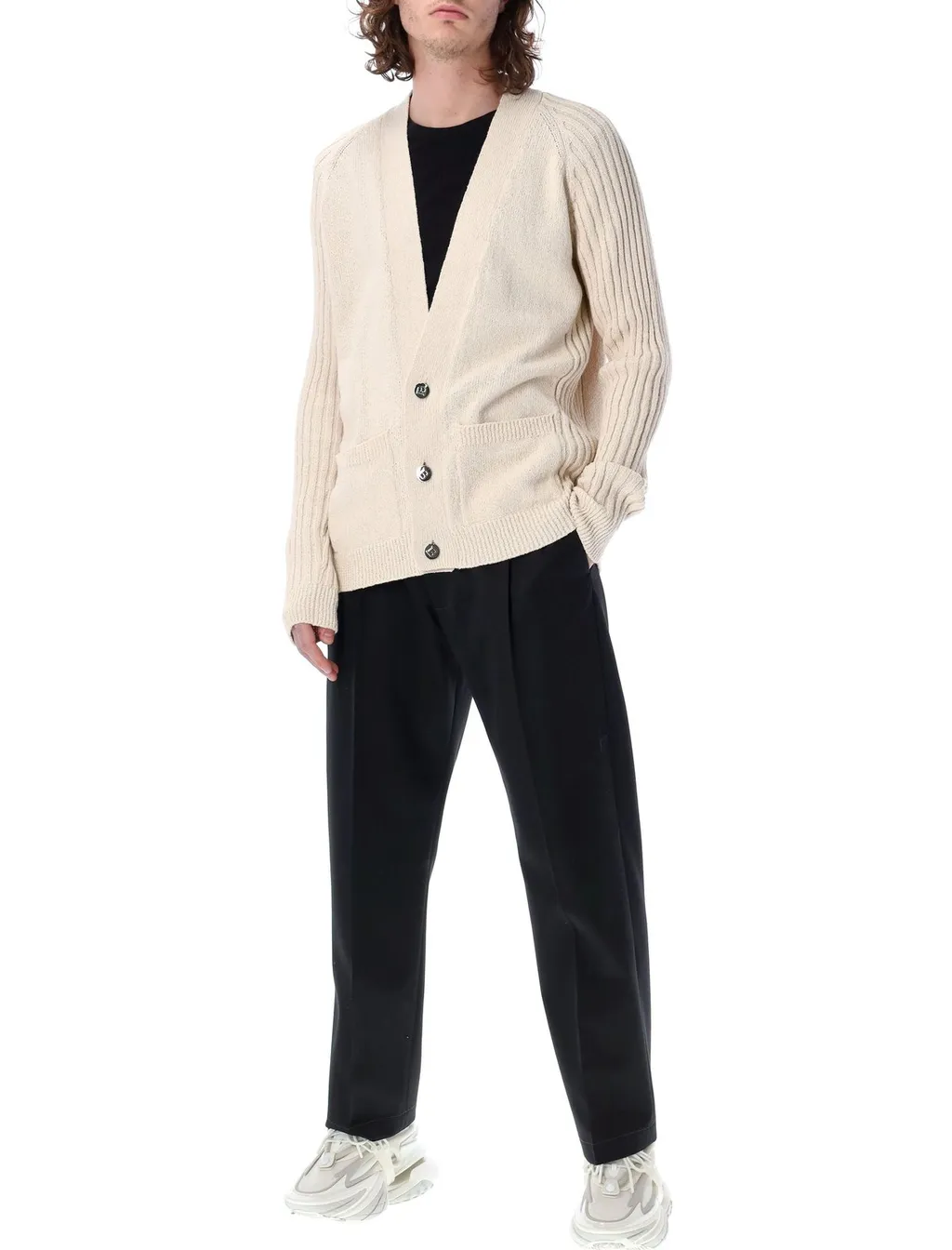 Cardigan With Balmain Paris Logo