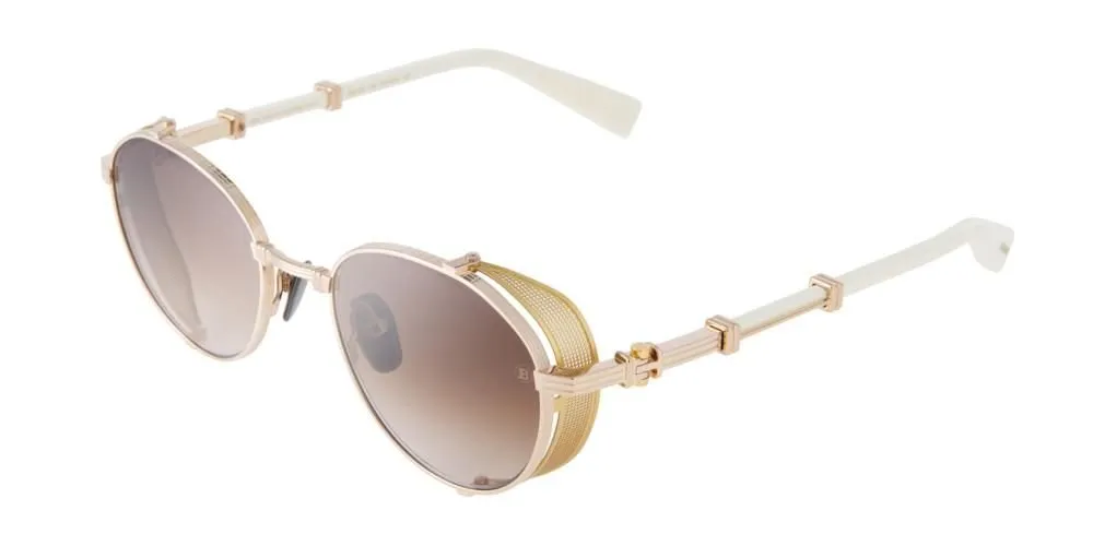 Round Sunglasses With Side Shields