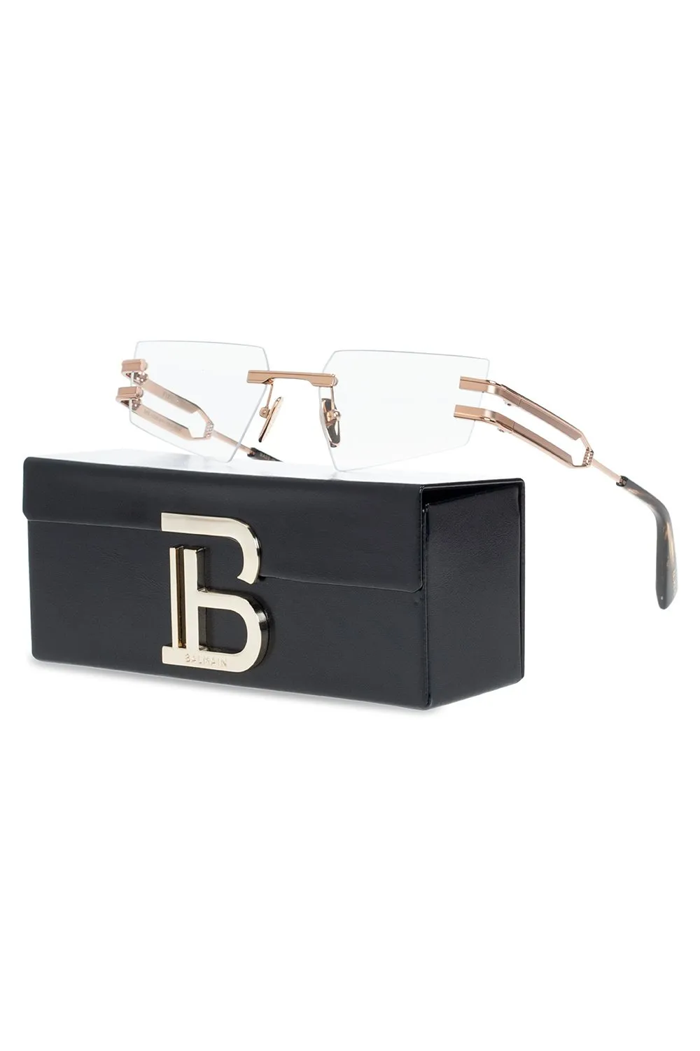 Rimless Rectangular Sunglasses