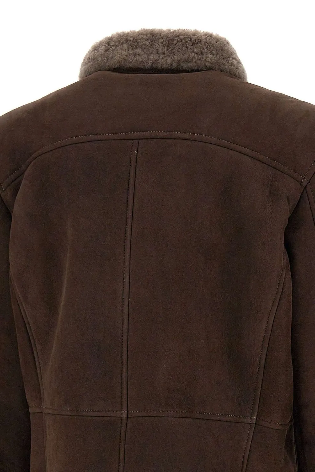 Shearling Lined Double Breasted Jacket