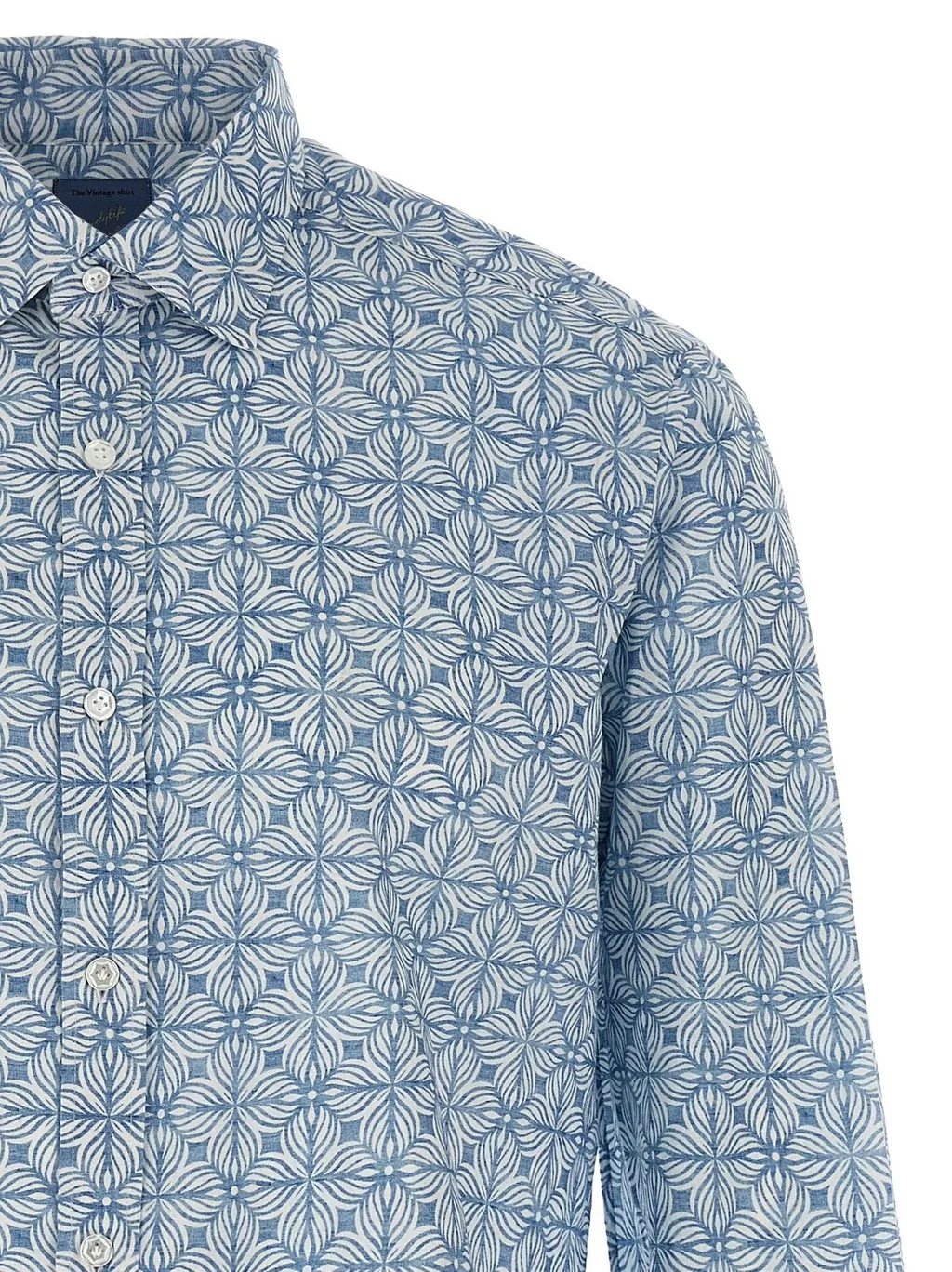 Printed Button-Up Shirt