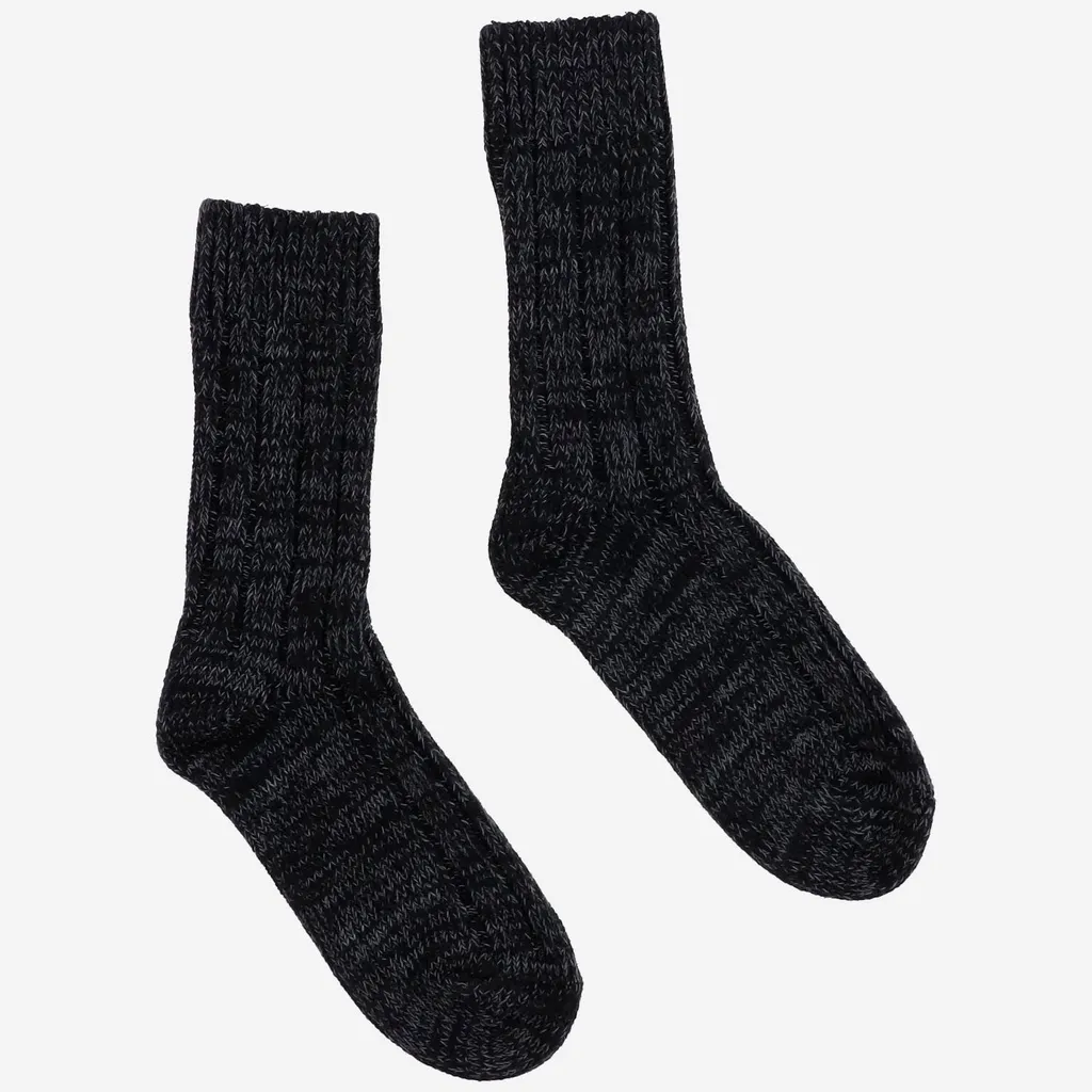 Ribbed Crew Socks