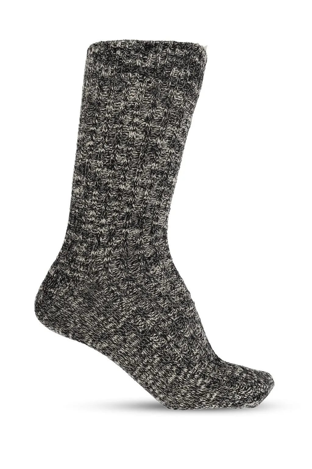 Ribbed Crew Socks