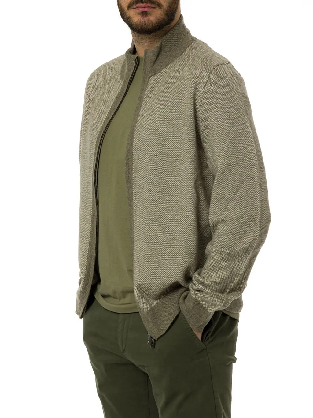 Zip-Up Cardigan