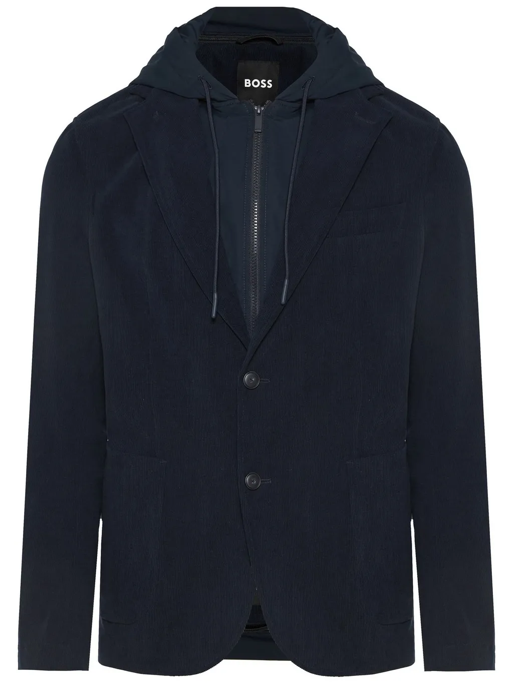 Blazer With Integrated Hooded Gilet