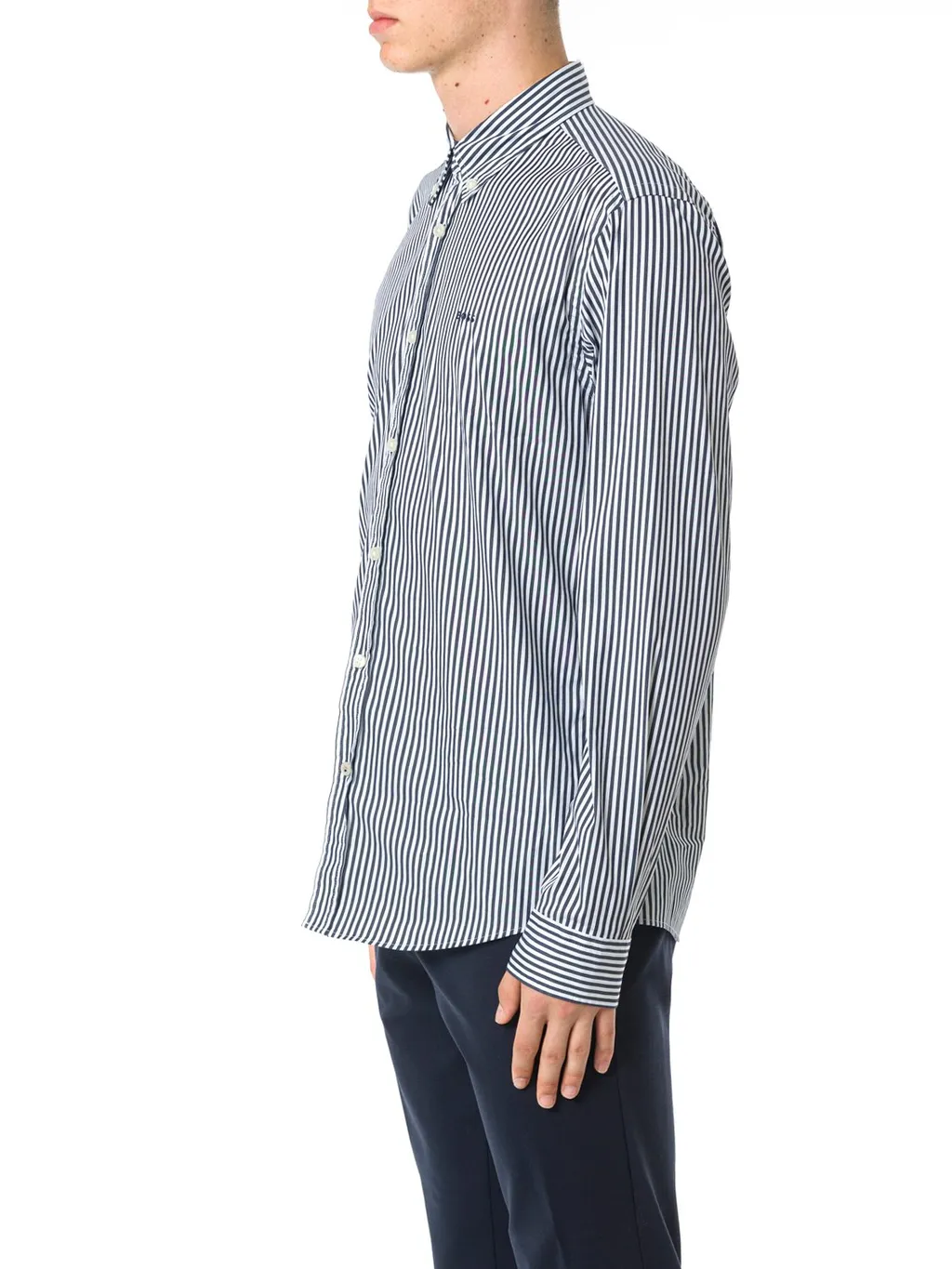 Striped Button-Down Shirt