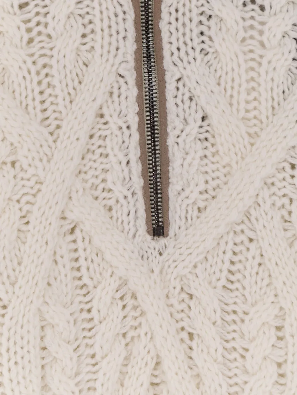 Cable Knit Half-Zip Sweater