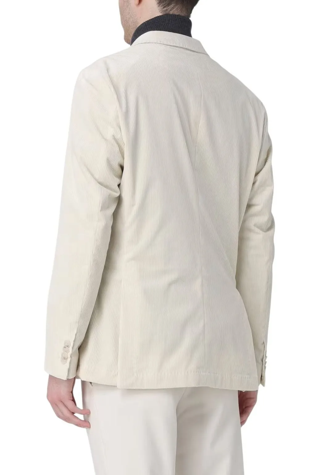 Double-Breasted Corduroy Blazer