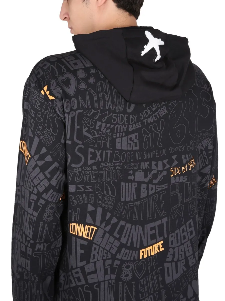 Graphic Print Hoodie
