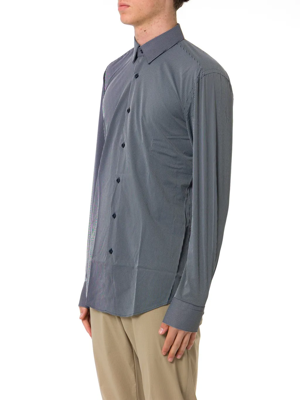 Striped Button-Down Shirt