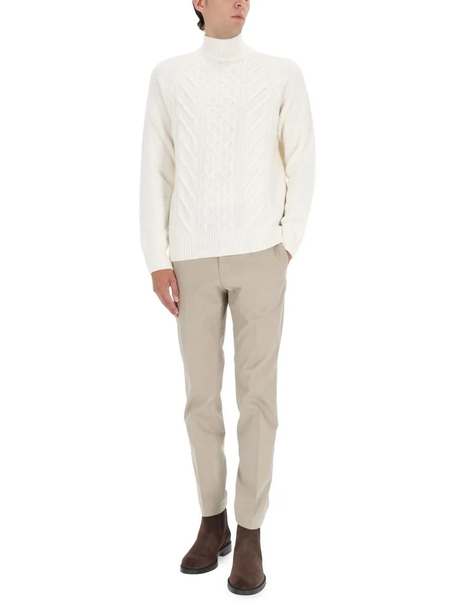 Cable Knit Turtleneck Sweater