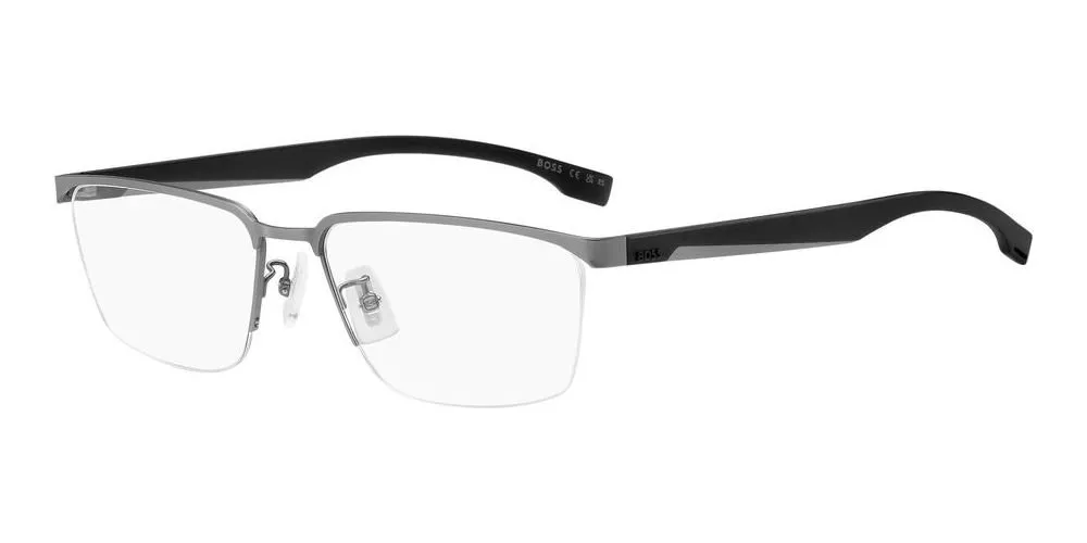 Rectangular Half-Rim Eyeglasses