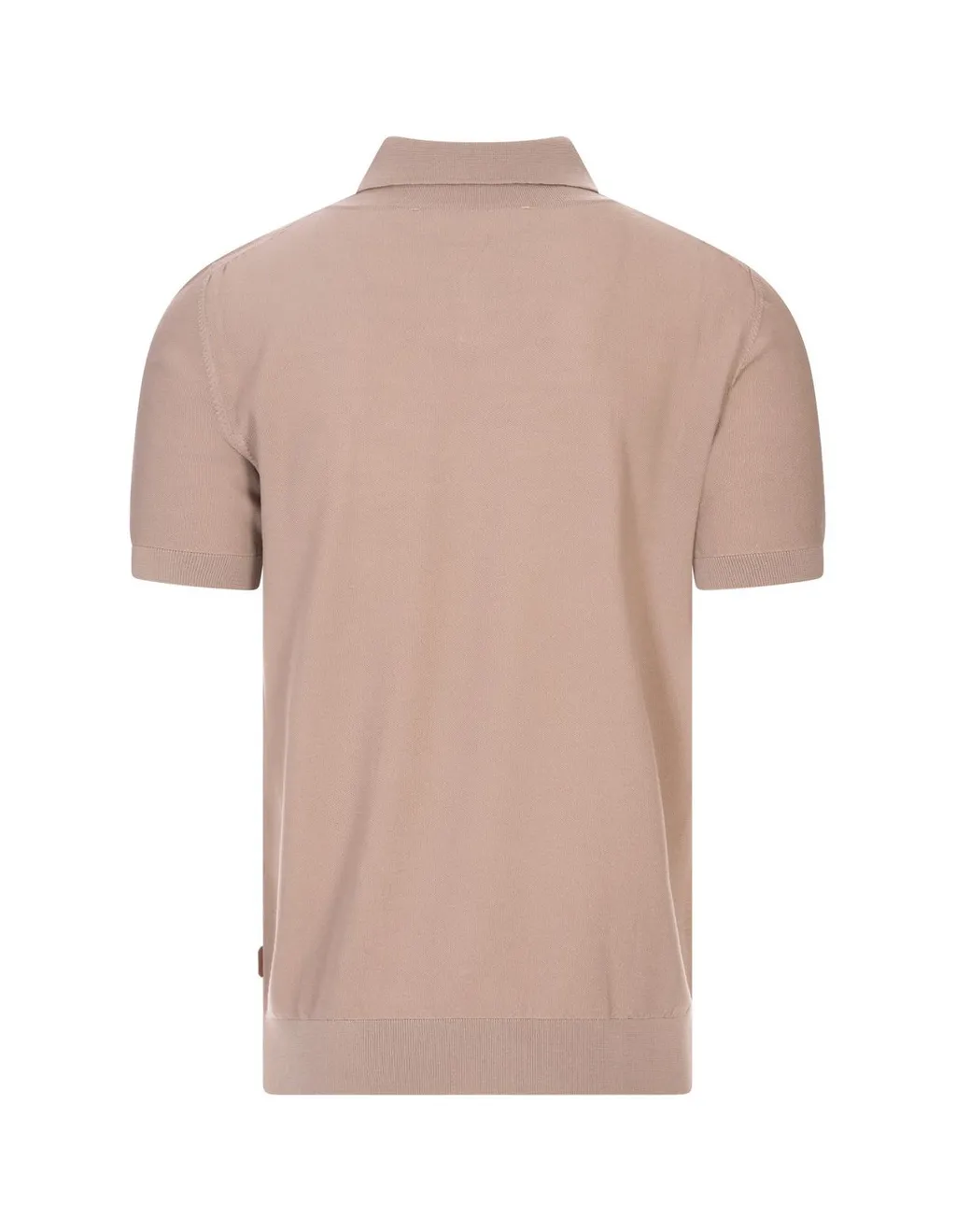 Short Sleeve Knitted Polo Shirt