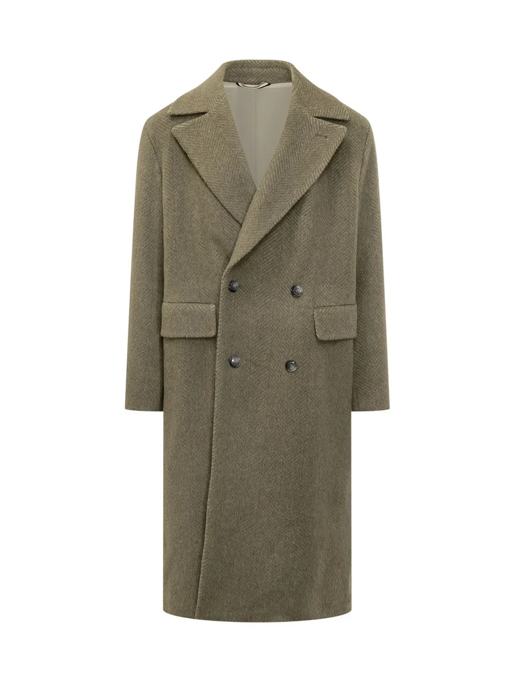 Double-Breasted Wool Coat