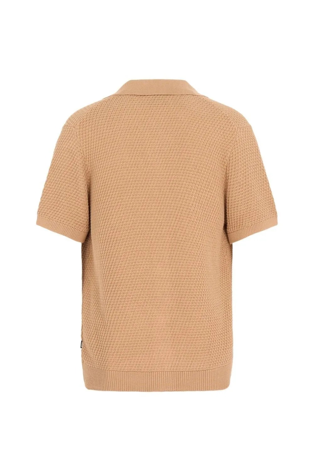 Short-Sleeved Knitted Polo Shirt