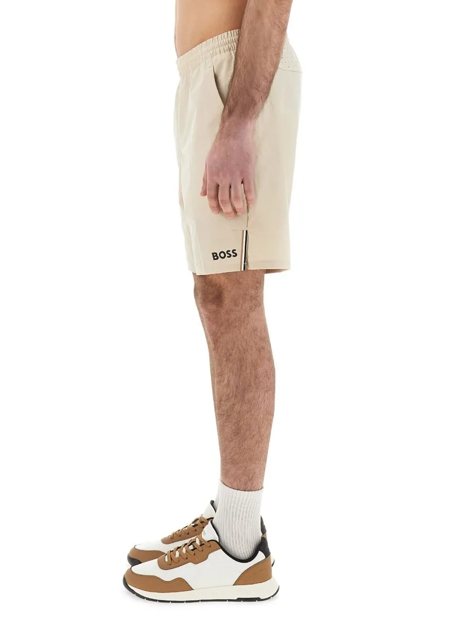 Logo Print Swim Shorts