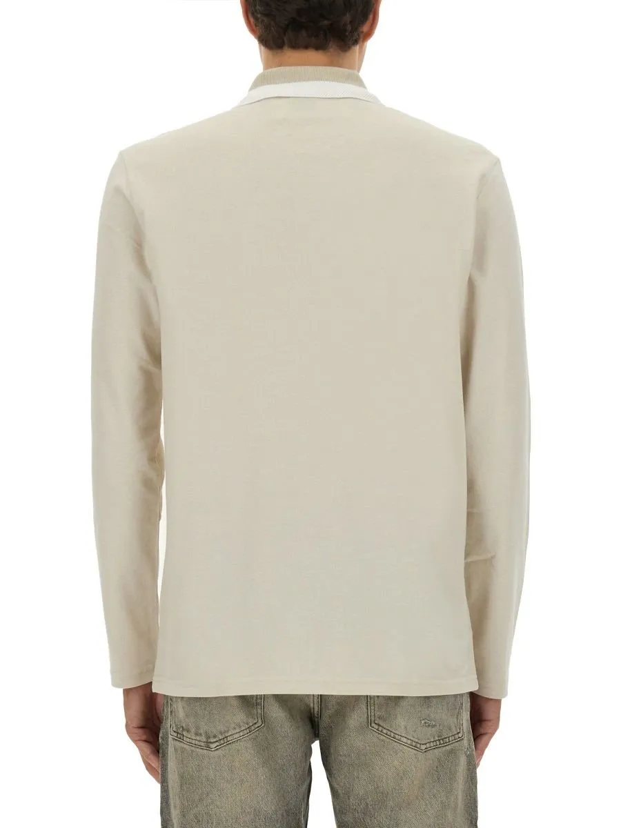 Long-Sleeved Polo Shirt