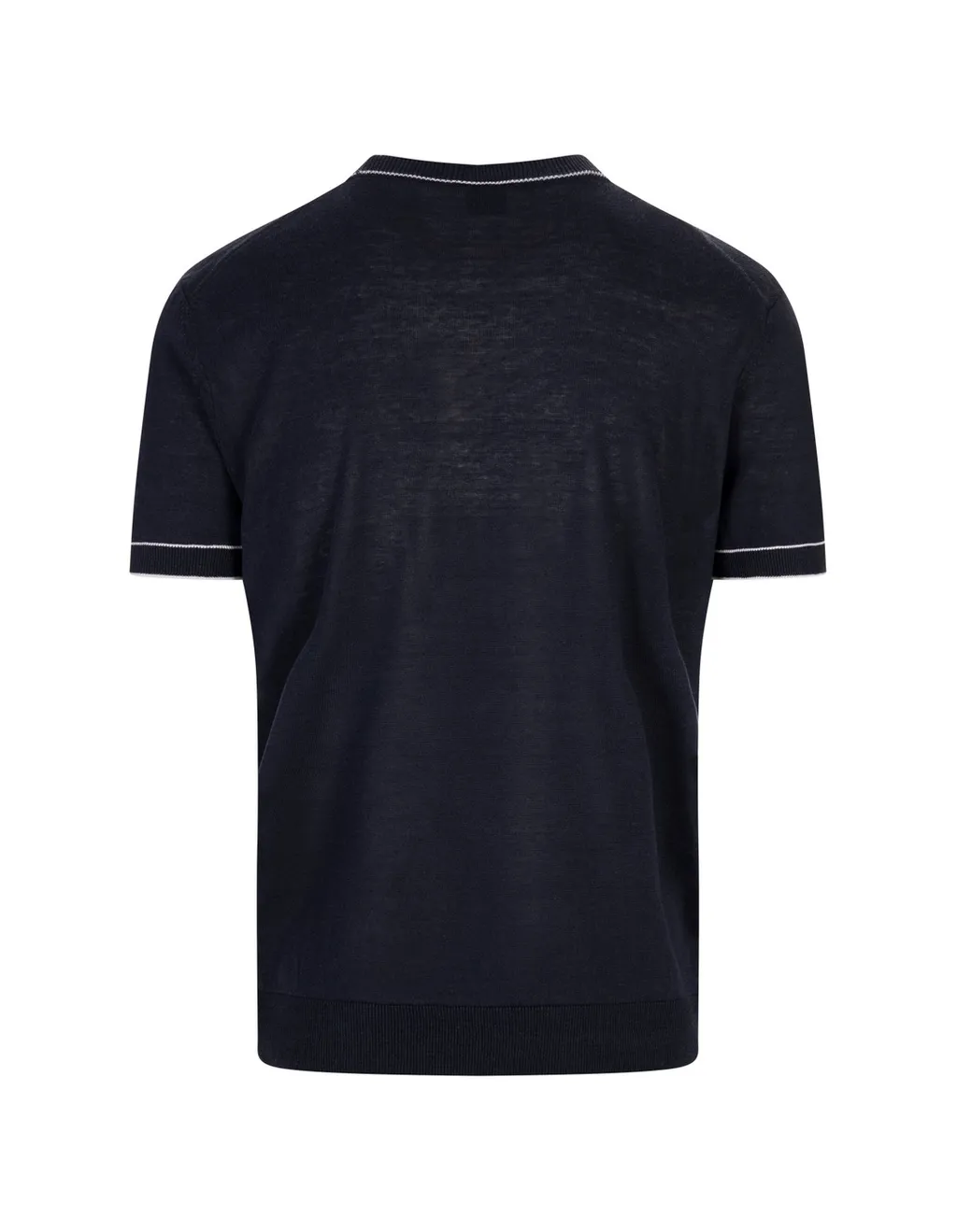 Short-Sleeved Knit Polo Shirt