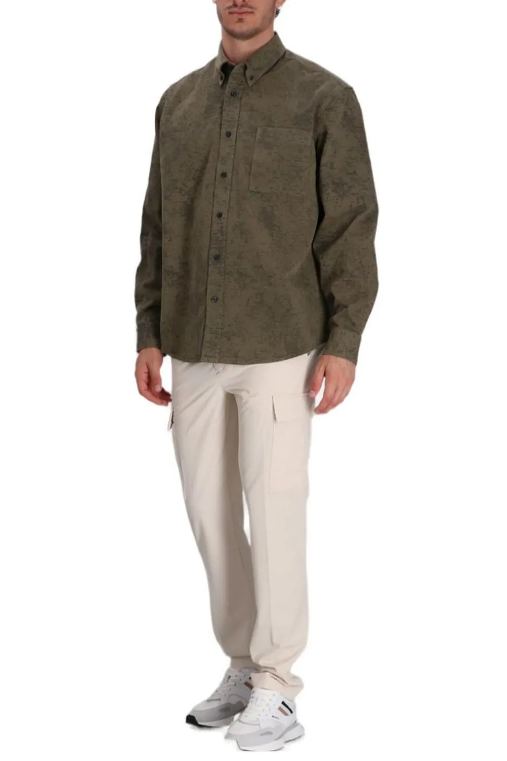Printed Button-Down Shirt