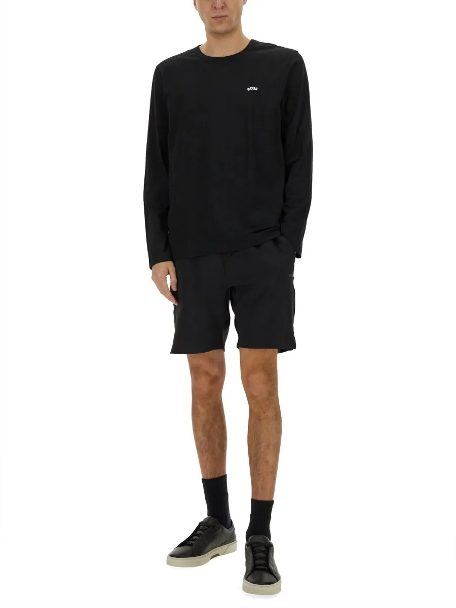 Logo Print Shorts
