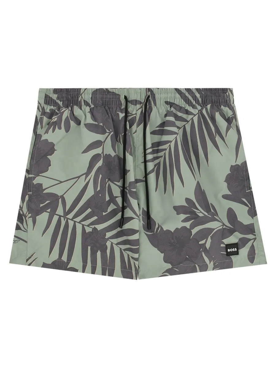 Floral Print Swim Shorts