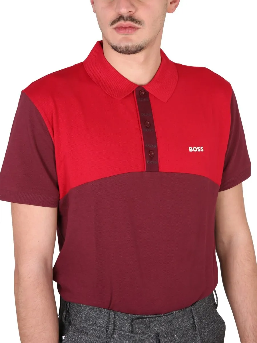 Color-Block Polo Shirt
