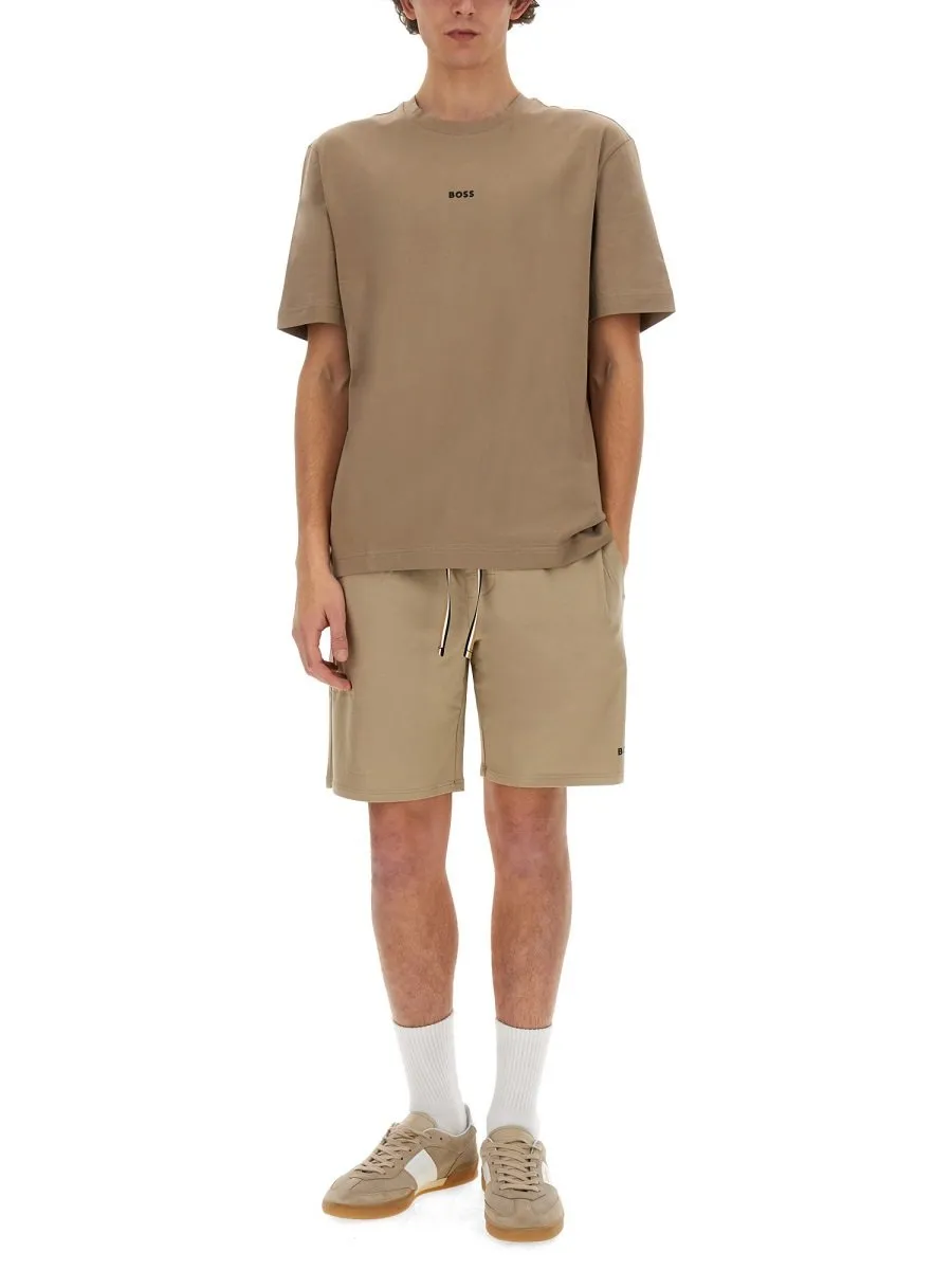 Logo Print Cotton T-Shirt