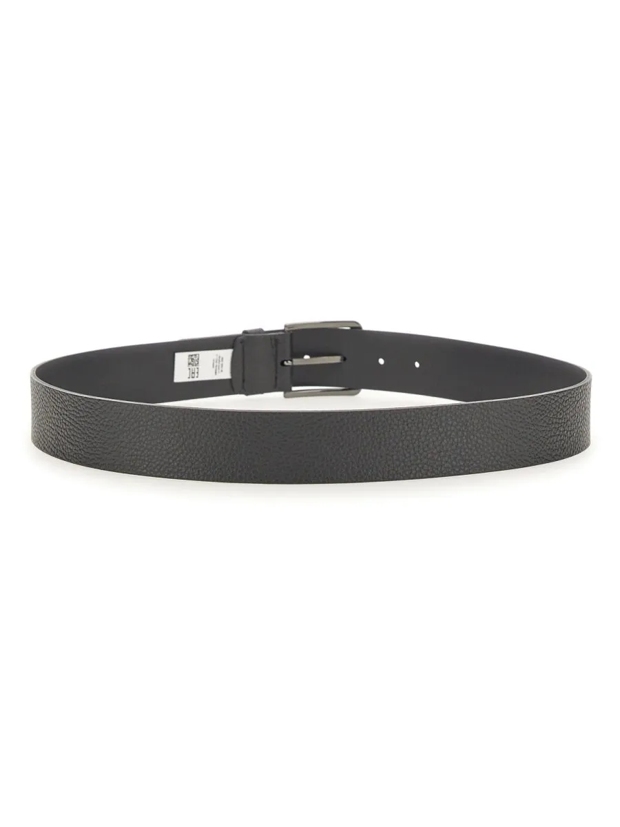 Reversible Textured Leather Belt